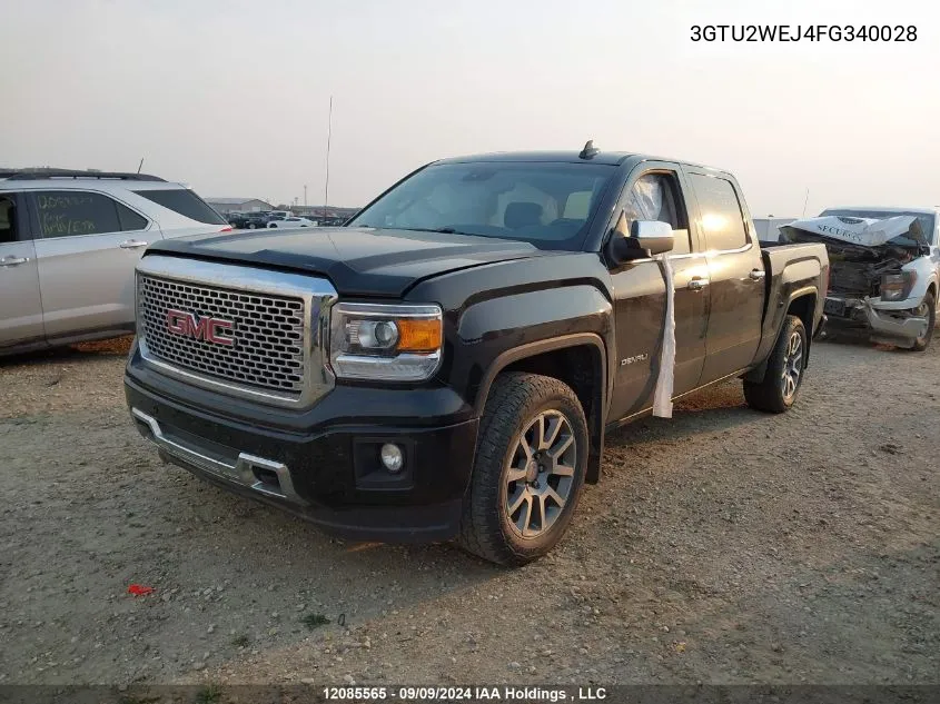 2015 GMC Sierra 1500 VIN: 3GTU2WEJ4FG340028 Lot: 12085565