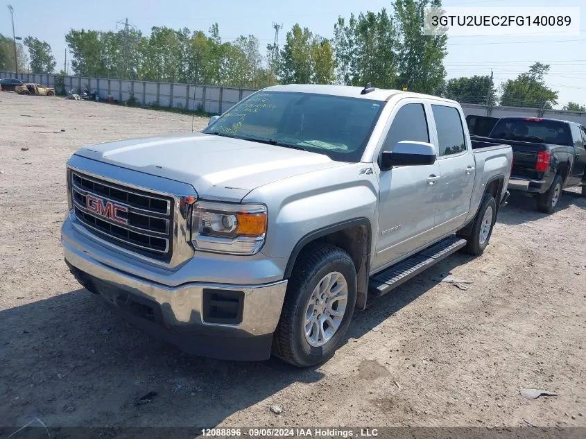 2015 GMC Sierra 1500 VIN: 3GTU2UEC2FG140089 Lot: 12088896