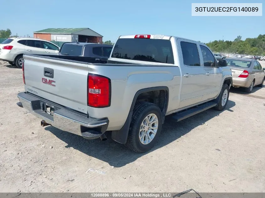 2015 GMC Sierra 1500 VIN: 3GTU2UEC2FG140089 Lot: 12088896