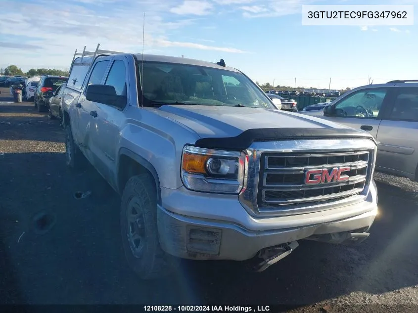 2015 GMC Sierra 1500 VIN: 3GTU2TEC9FG347962 Lot: 12108228