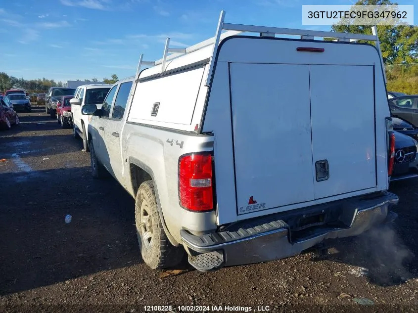 2015 GMC Sierra 1500 VIN: 3GTU2TEC9FG347962 Lot: 12108228