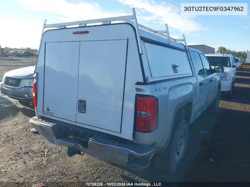 2015 GMC Sierra 1500 VIN: 3GTU2TEC9FG347962 Lot: 12108228