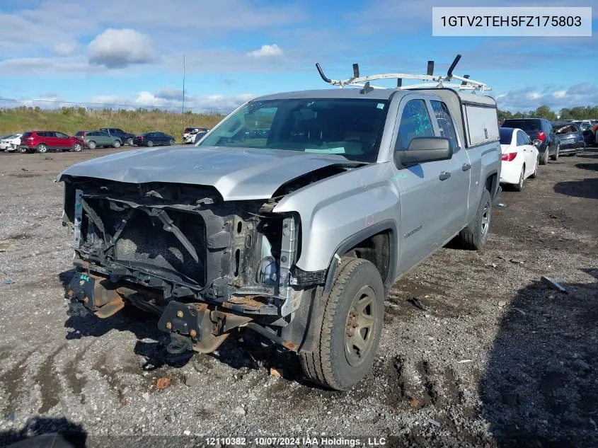 2015 GMC Sierra 1500 VIN: 1GTV2TEH5FZ175803 Lot: 12110382