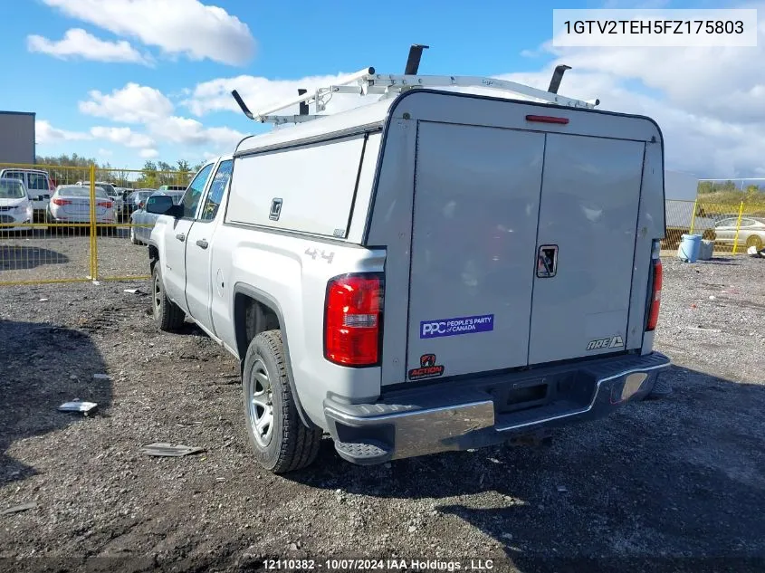 2015 GMC Sierra 1500 VIN: 1GTV2TEH5FZ175803 Lot: 12110382