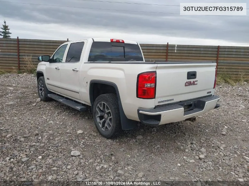 2015 GMC Sierra 1500 VIN: 3GTU2UEC7FG315789 Lot: 12115700