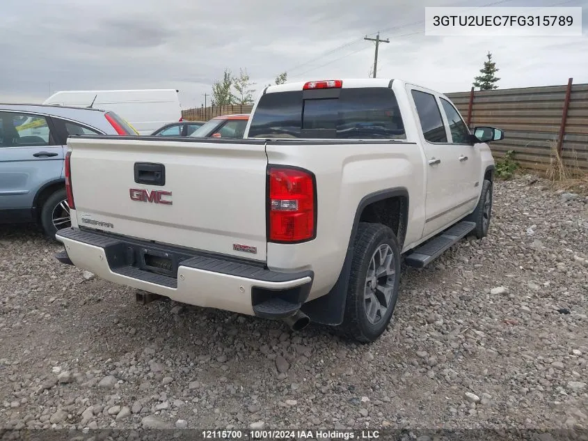 2015 GMC Sierra 1500 VIN: 3GTU2UEC7FG315789 Lot: 12115700