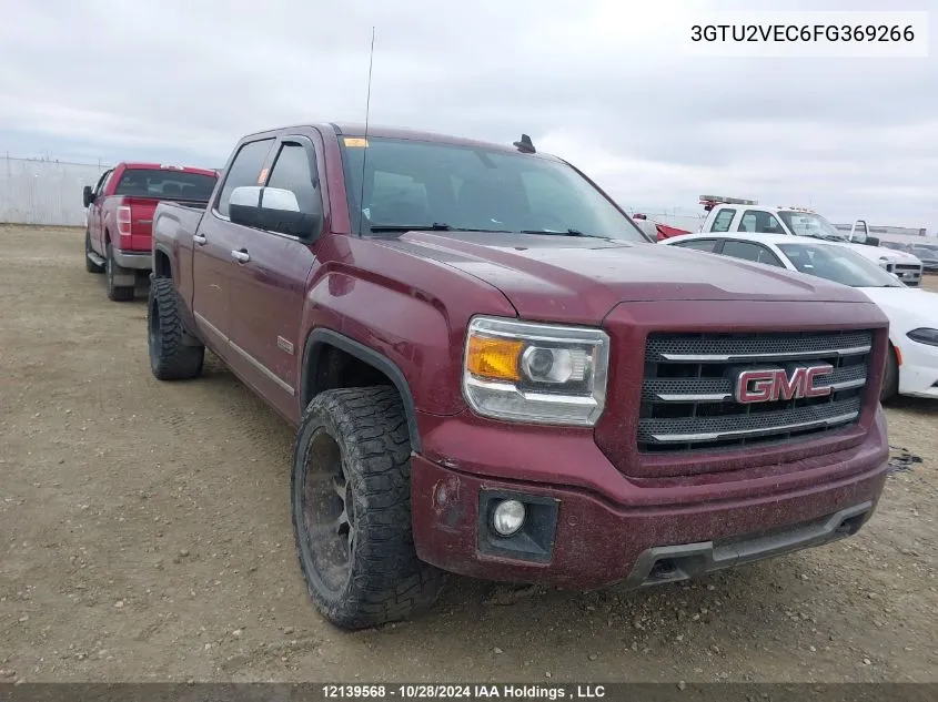 2015 GMC Sierra 1500 VIN: 3GTU2VEC6FG369266 Lot: 12139568