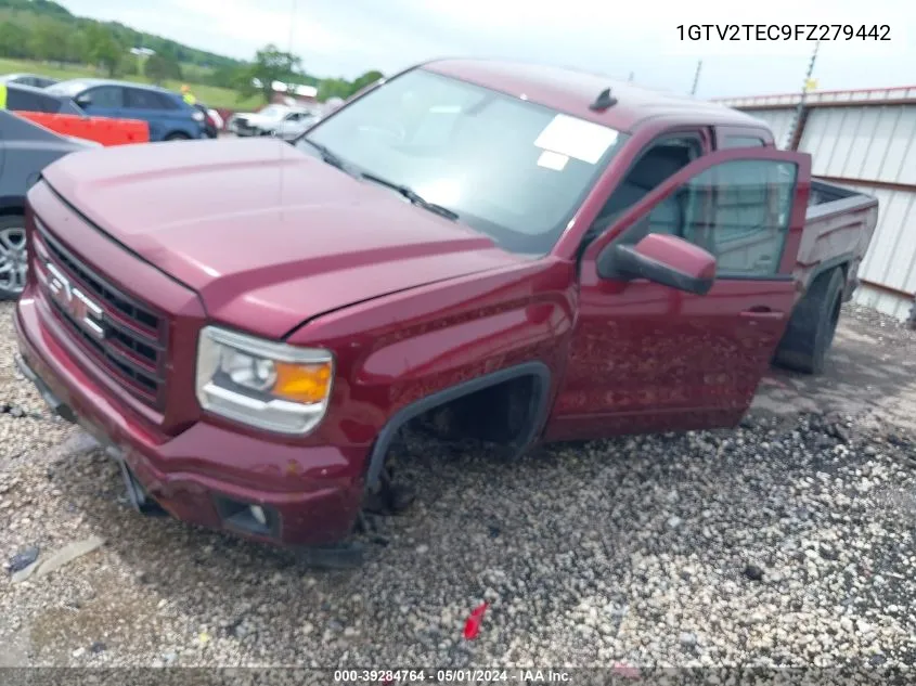 2015 GMC Sierra 1500 VIN: 1GTV2TEC9FZ279442 Lot: 39284764