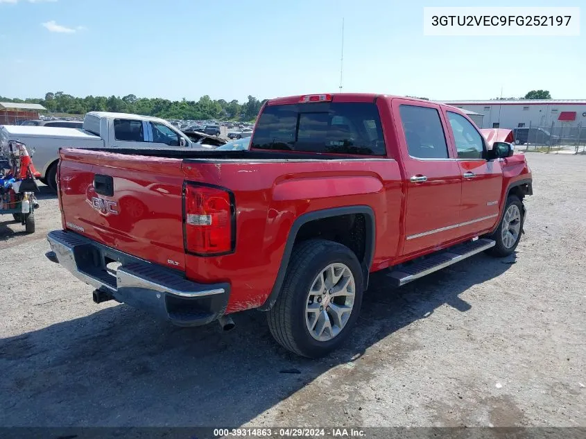 2015 GMC Sierra 1500 Slt VIN: 3GTU2VEC9FG252197 Lot: 39314863