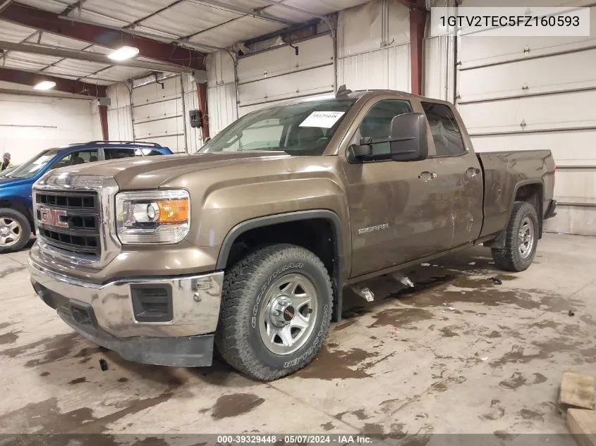 2015 GMC Sierra 1500 VIN: 1GTV2TEC5FZ160593 Lot: 39329448