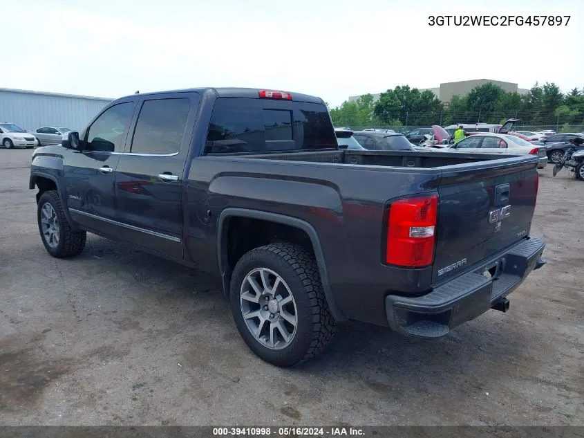 2015 GMC Sierra 1500 Denali VIN: 3GTU2WEC2FG457897 Lot: 39410998