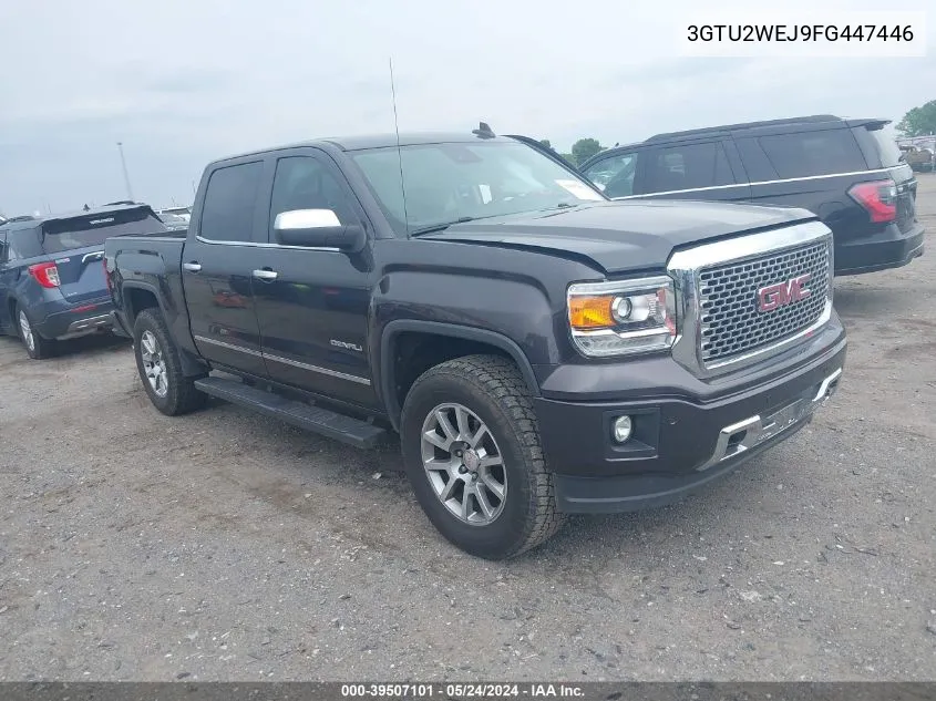 2015 GMC Sierra 1500 Denali VIN: 3GTU2WEJ9FG447446 Lot: 39507101