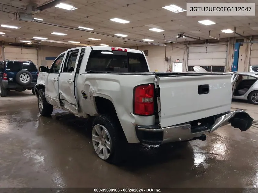 2015 GMC Sierra 1500 Sle VIN: 3GTU2UEC0FG112047 Lot: 39698165