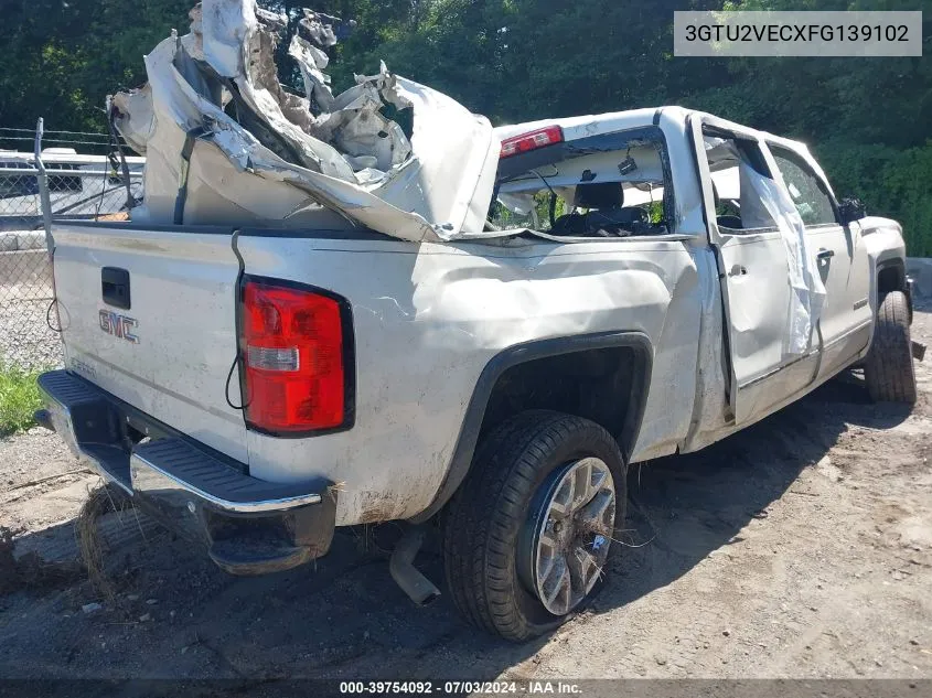 2015 GMC Sierra 1500 Slt VIN: 3GTU2VECXFG139102 Lot: 39754092