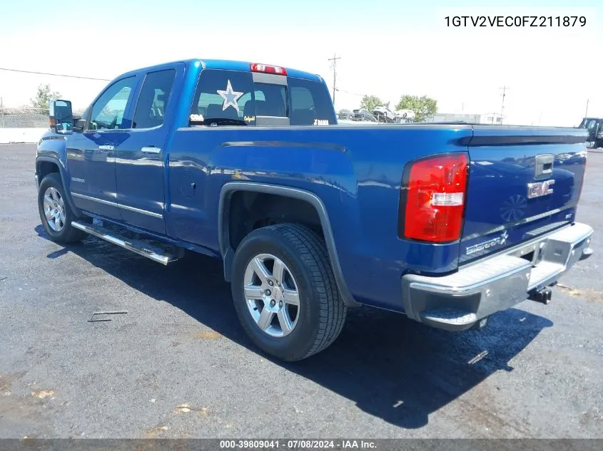 2015 GMC Sierra 1500 Slt VIN: 1GTV2VEC0FZ211879 Lot: 39809041