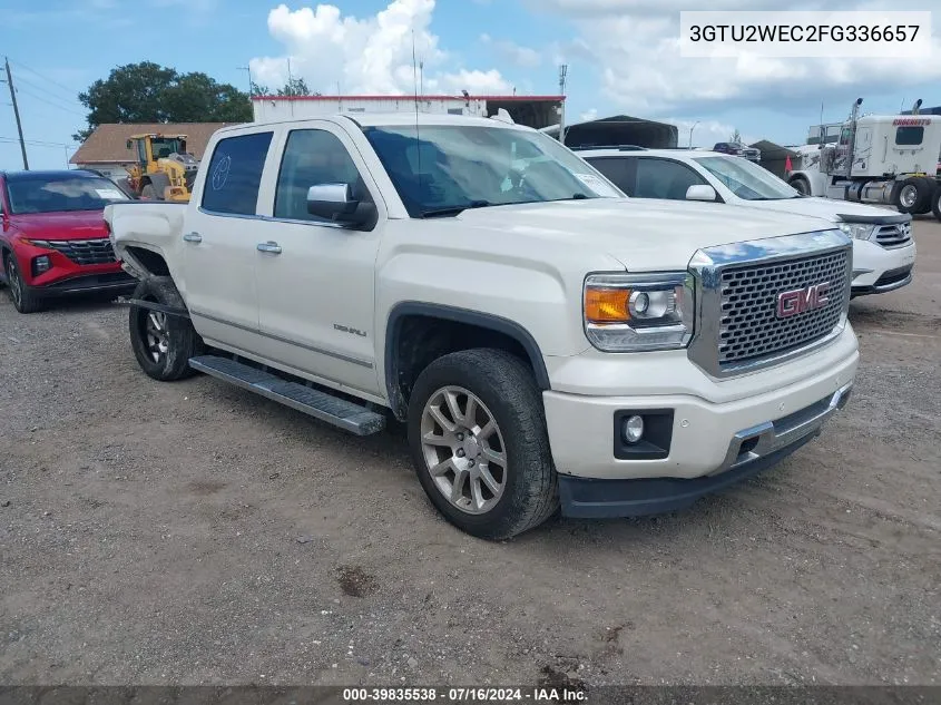 2015 GMC Sierra 1500 Denali VIN: 3GTU2WEC2FG336657 Lot: 39835538