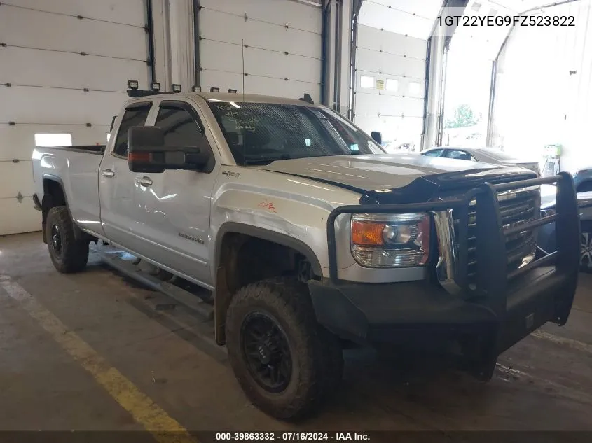 2015 GMC Sierra 2500Hd Sle VIN: 1GT22YEG9FZ523822 Lot: 39863332