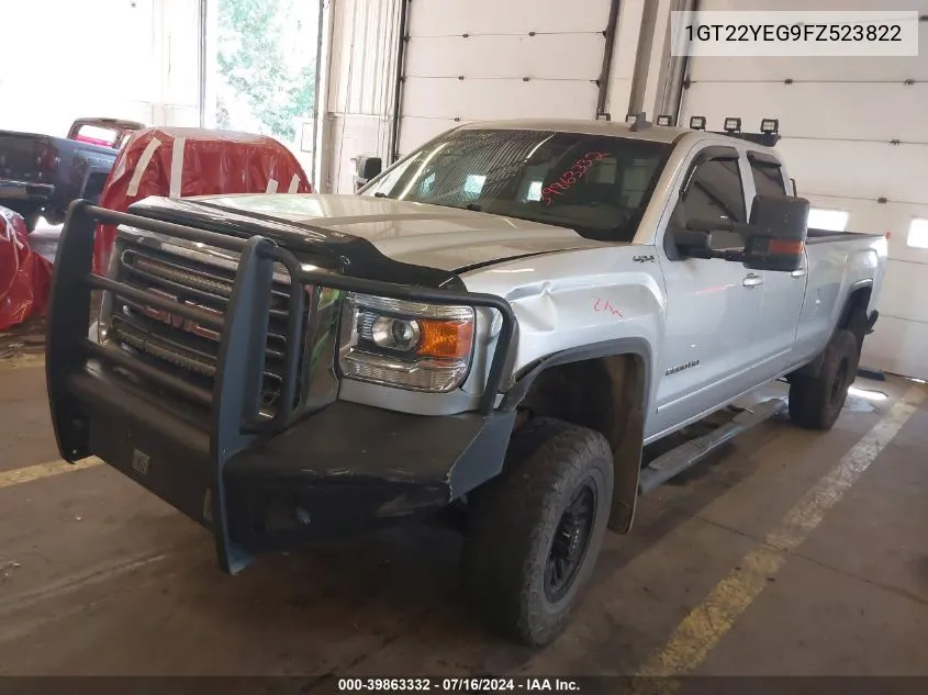 2015 GMC Sierra 2500Hd Sle VIN: 1GT22YEG9FZ523822 Lot: 39863332