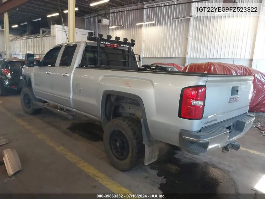 2015 GMC Sierra 2500Hd Sle VIN: 1GT22YEG9FZ523822 Lot: 39863332