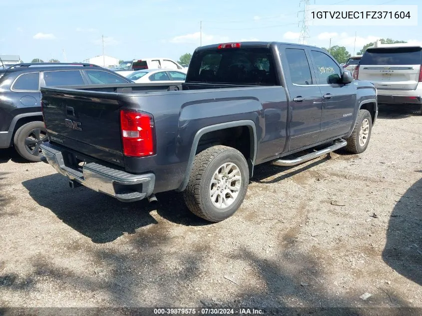 2015 GMC Sierra 1500 Sle VIN: 1GTV2UEC1FZ371604 Lot: 39879575