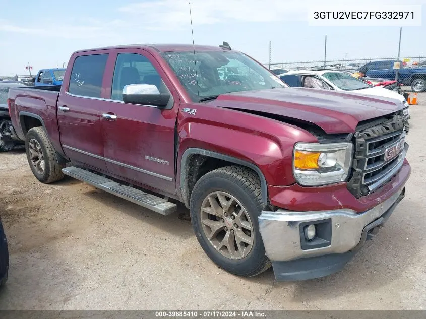 2015 GMC Sierra 1500 Slt VIN: 3GTU2VEC7FG332971 Lot: 39885410