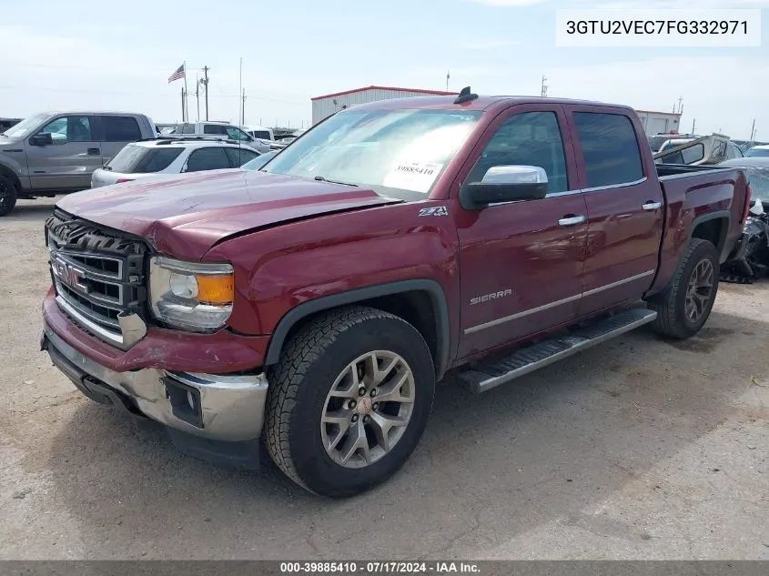 2015 GMC Sierra 1500 Slt VIN: 3GTU2VEC7FG332971 Lot: 39885410