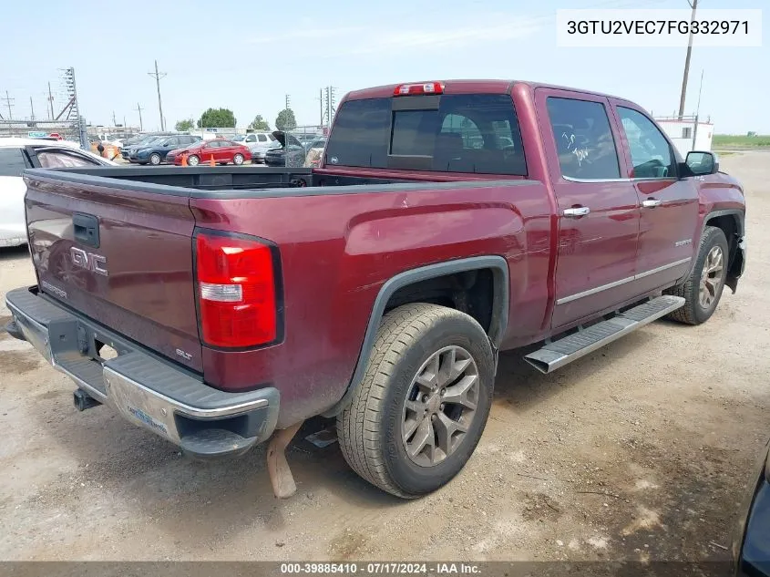 2015 GMC Sierra 1500 Slt VIN: 3GTU2VEC7FG332971 Lot: 39885410