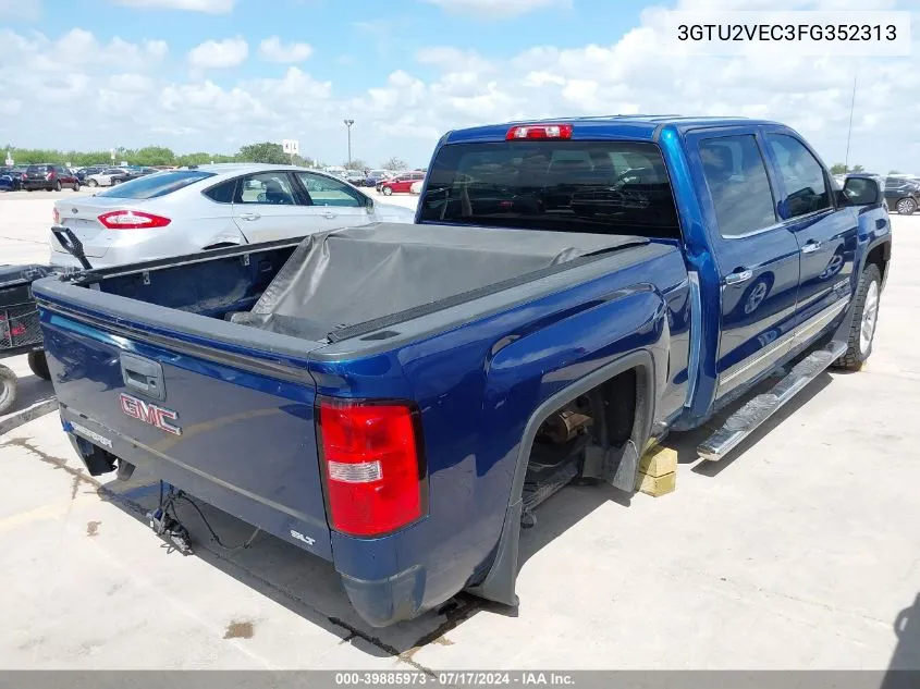 2015 GMC Sierra 1500 Slt VIN: 3GTU2VEC3FG352313 Lot: 39885973