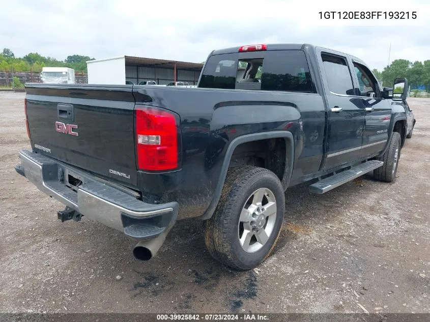 1GT120E83FF193215 2015 GMC Sierra 2500Hd Denali