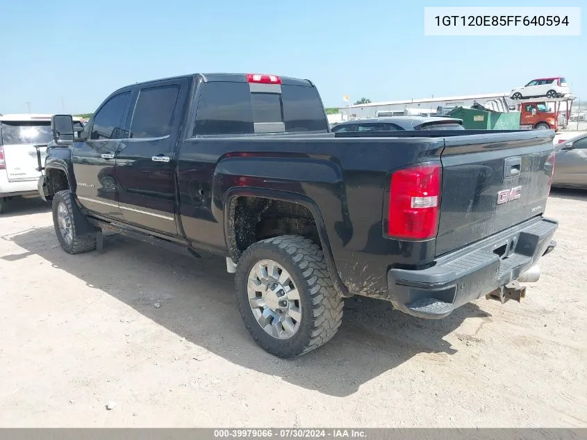 2015 GMC Sierra 2500Hd Denali VIN: 1GT120E85FF640594 Lot: 39979066