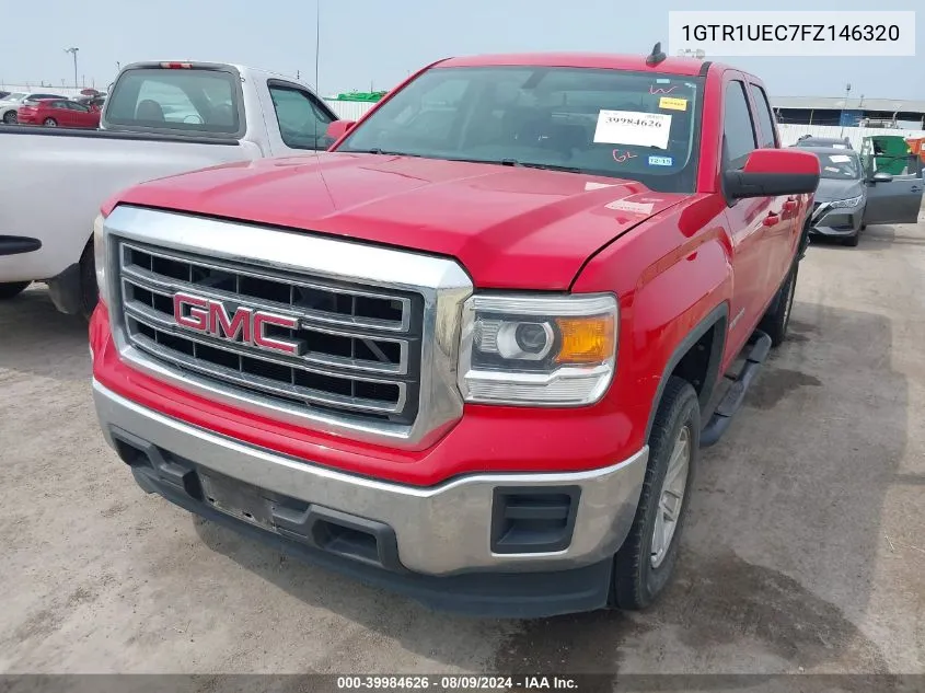 2015 GMC Sierra 1500 Sle VIN: 1GTR1UEC7FZ146320 Lot: 39984626