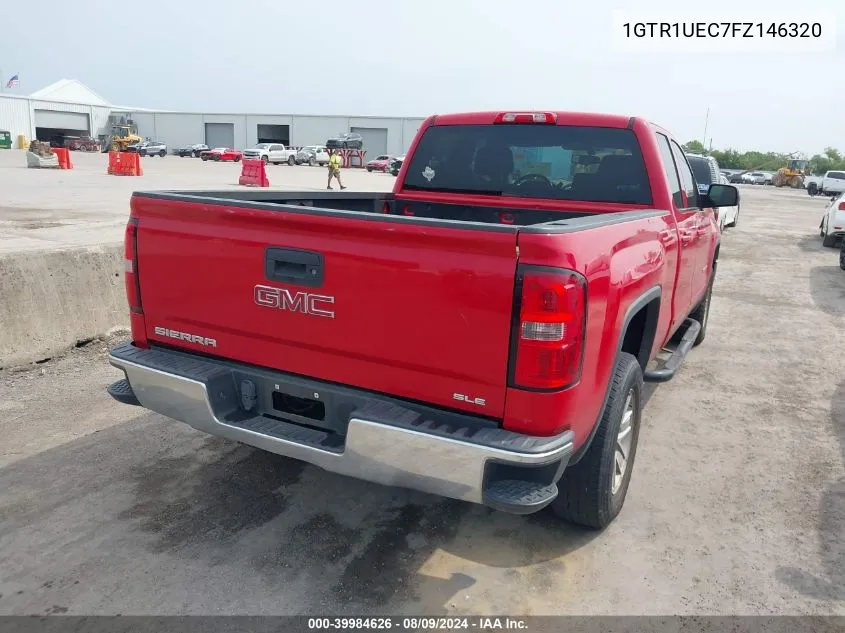 2015 GMC Sierra 1500 Sle VIN: 1GTR1UEC7FZ146320 Lot: 39984626