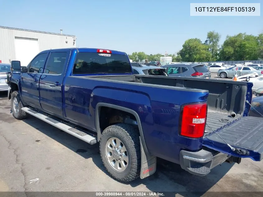 2015 GMC Sierra 2500Hd Sle VIN: 1GT12YE84FF105139 Lot: 39988944