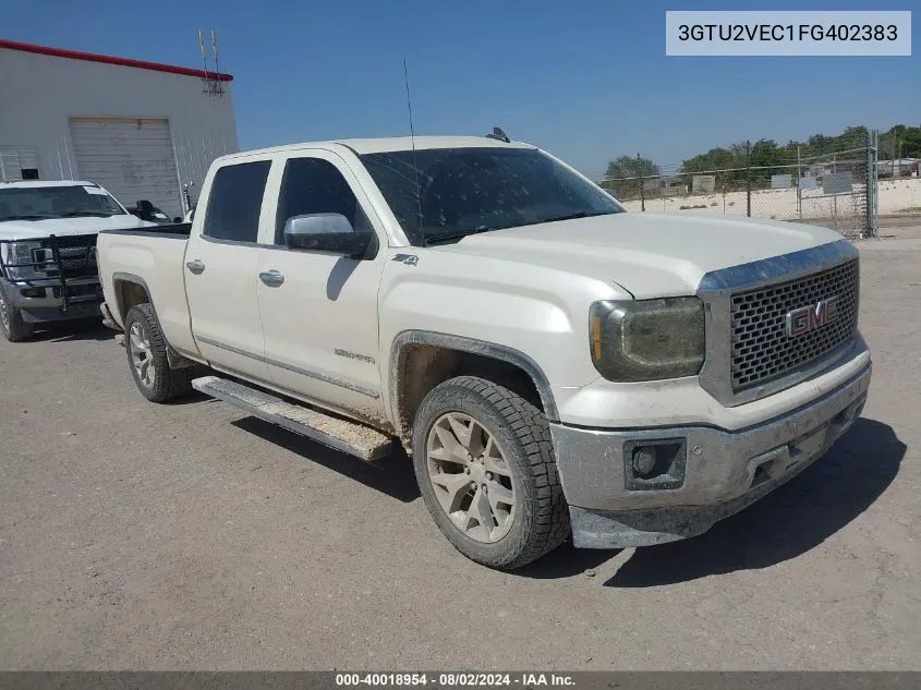 2015 GMC Sierra 1500 Slt VIN: 3GTU2VEC1FG402383 Lot: 40018954