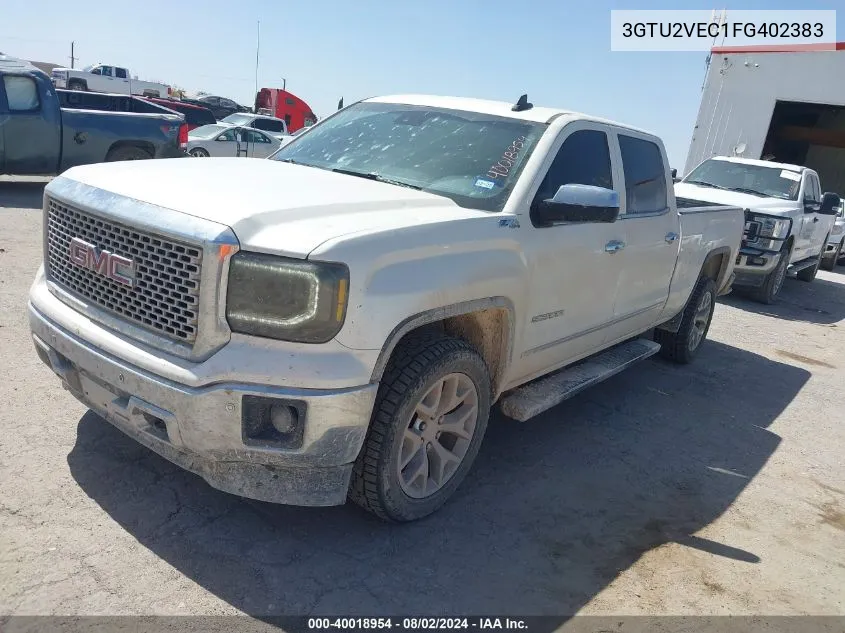 2015 GMC Sierra 1500 Slt VIN: 3GTU2VEC1FG402383 Lot: 40018954