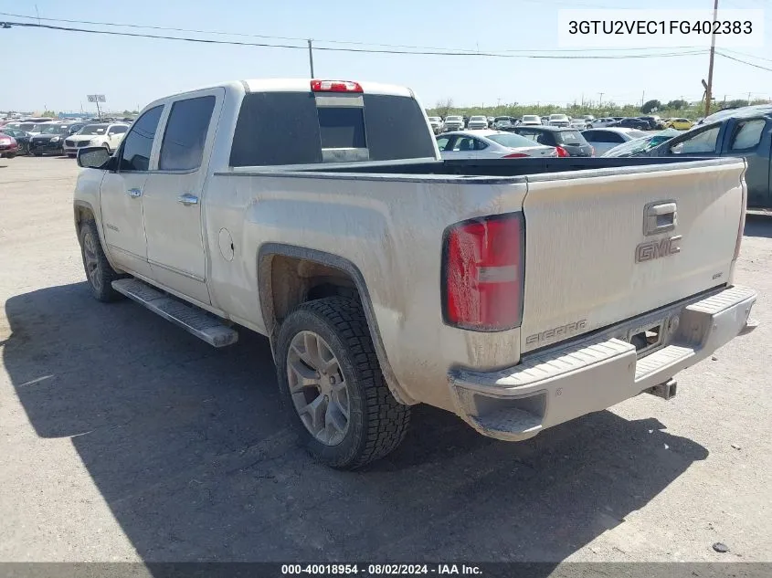 2015 GMC Sierra 1500 Slt VIN: 3GTU2VEC1FG402383 Lot: 40018954