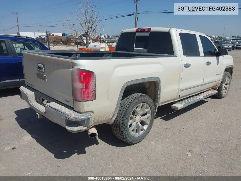 2015 GMC Sierra 1500 Slt VIN: 3GTU2VEC1FG402383 Lot: 40018954