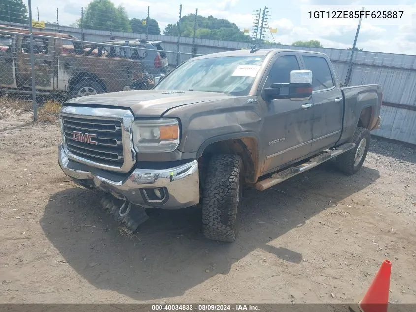 2015 GMC Sierra 2500Hd Slt VIN: 1GT12ZE85FF625887 Lot: 40034833