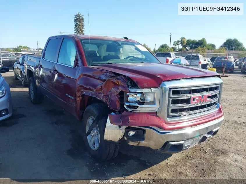 2015 GMC Sierra 1500 Sle VIN: 3GTP1UEC9FG412346 Lot: 40065167