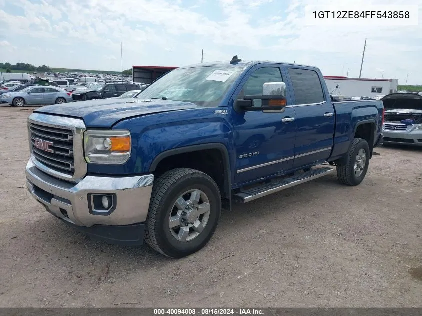 1GT12ZE84FF543858 2015 GMC Sierra 2500Hd Slt