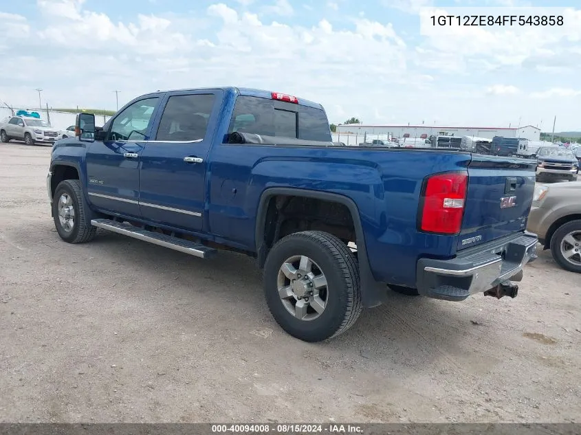 2015 GMC Sierra 2500Hd Slt VIN: 1GT12ZE84FF543858 Lot: 40094008