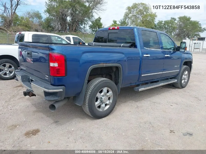 2015 GMC Sierra 2500Hd Slt VIN: 1GT12ZE84FF543858 Lot: 40094008