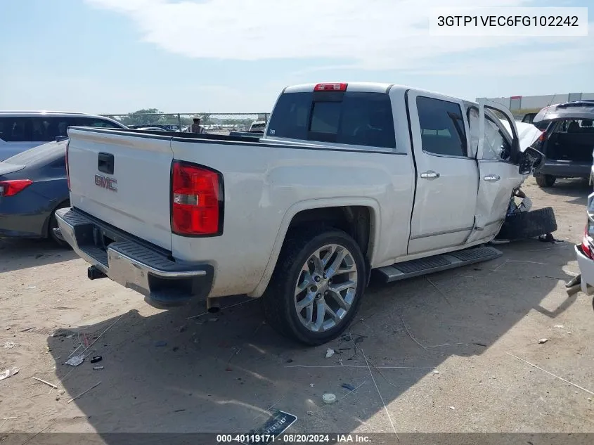 2015 GMC Sierra 1500 Slt VIN: 3GTP1VEC6FG102242 Lot: 40119171