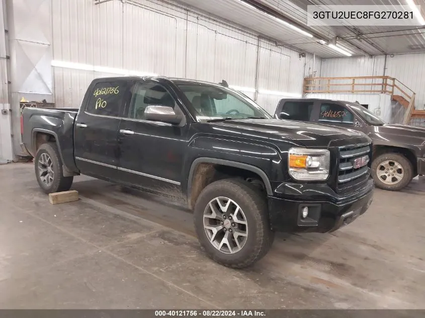 2015 GMC Sierra 1500 Sle VIN: 3GTU2UEC8FG270281 Lot: 40121756