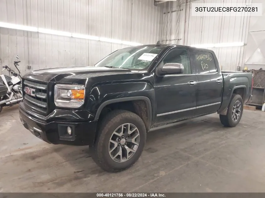 2015 GMC Sierra 1500 Sle VIN: 3GTU2UEC8FG270281 Lot: 40121756