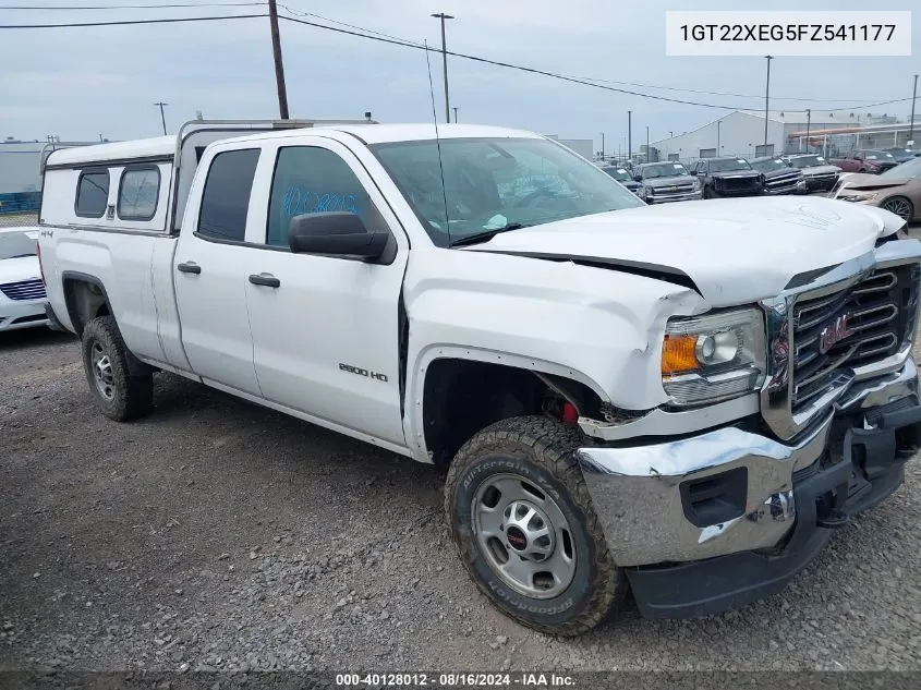 2015 GMC Sierra 2500Hd VIN: 1GT22XEG5FZ541177 Lot: 40128012