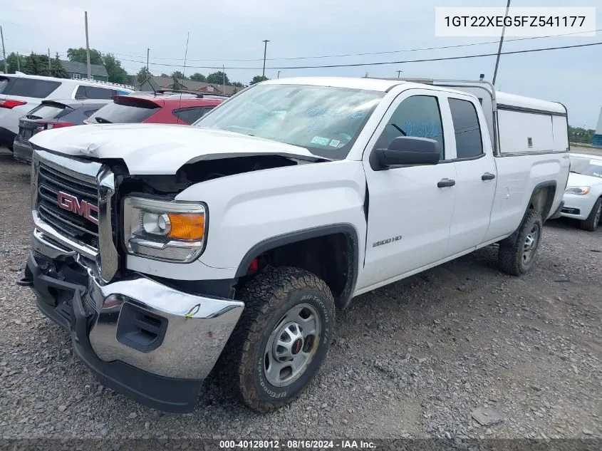 2015 GMC Sierra 2500Hd VIN: 1GT22XEG5FZ541177 Lot: 40128012