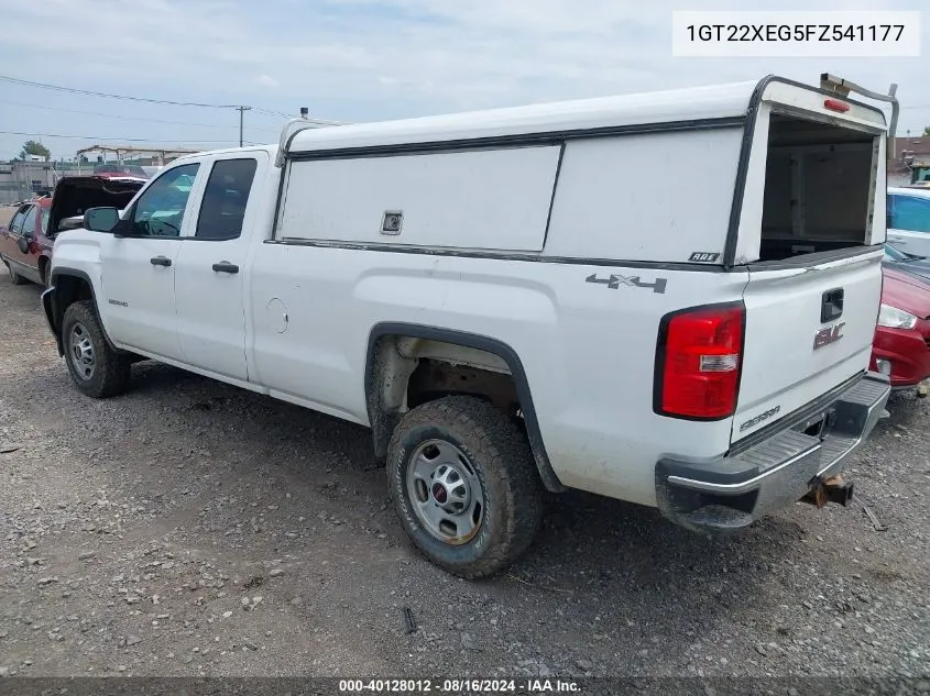 2015 GMC Sierra 2500Hd VIN: 1GT22XEG5FZ541177 Lot: 40128012