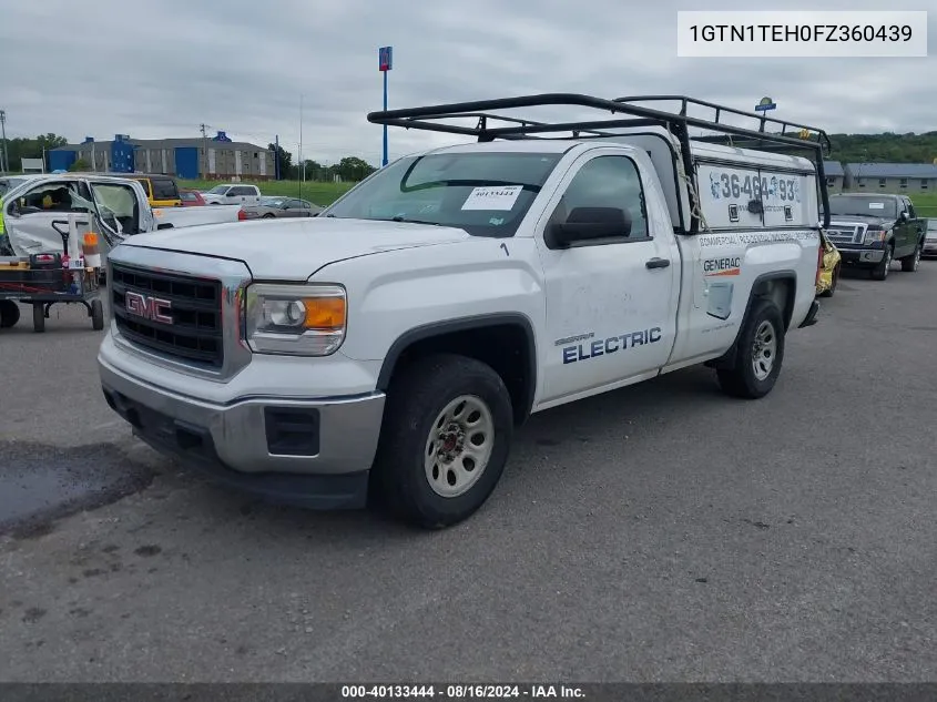 2015 GMC Sierra 1500 VIN: 1GTN1TEH0FZ360439 Lot: 40133444