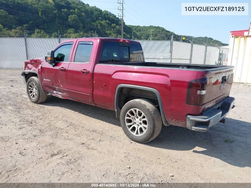 1GTV2UECXFZ189125 2015 GMC Sierra 1500 Sle